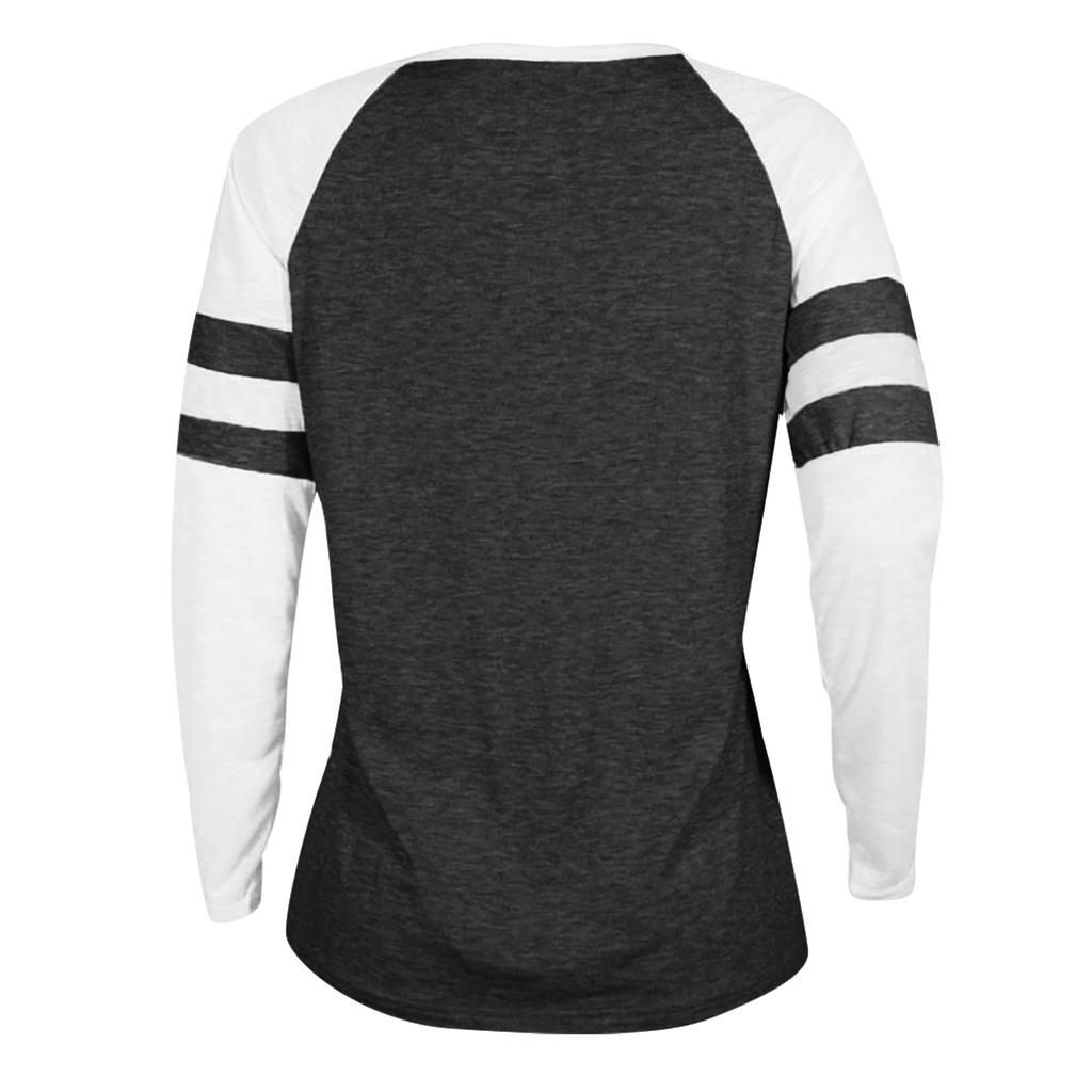 Women's /Winter Fashion Long Sleeve Splice Blouse Tops Clothes T Shirt