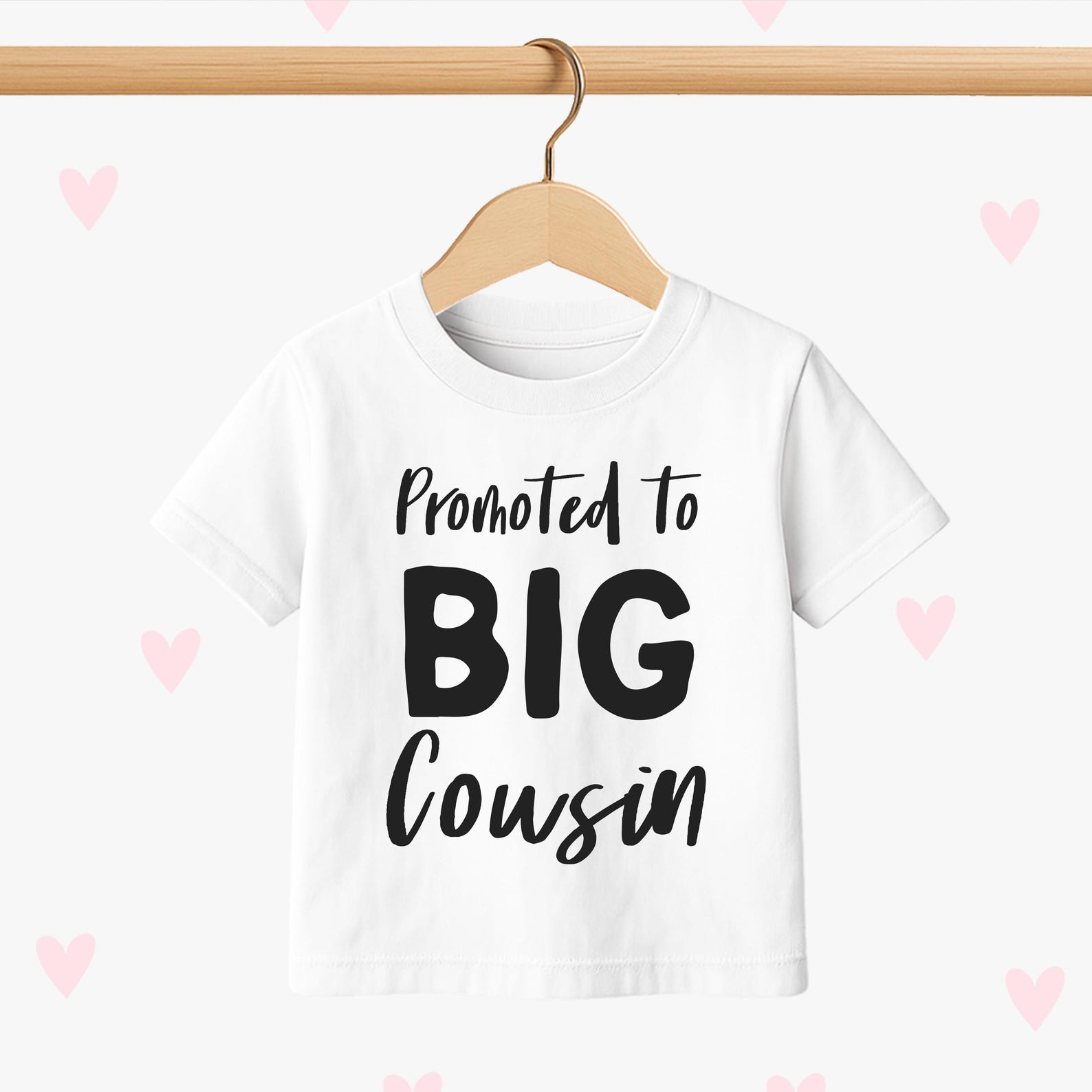 Big Cousin Promotion T-shirt: Kids Baby Announcet Gifts 160