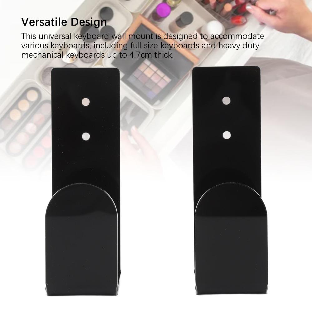 2/4pcs Space Saving Keyboard Wall Mount Bracket Keyboard Wall Mount Holder  for Mechanical Keyboards