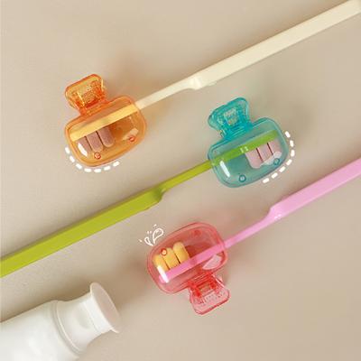 1 funda protectora para cabezal de cepillo de dientes de viaje, funda protectora para cepillo de dientes, funda protectora portátil de plástico con clip para viajes en el hogar