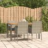 Vidaxl 5-Cz. Set di Mobili da Giardino con Cuscini, Rattan PE Grigio