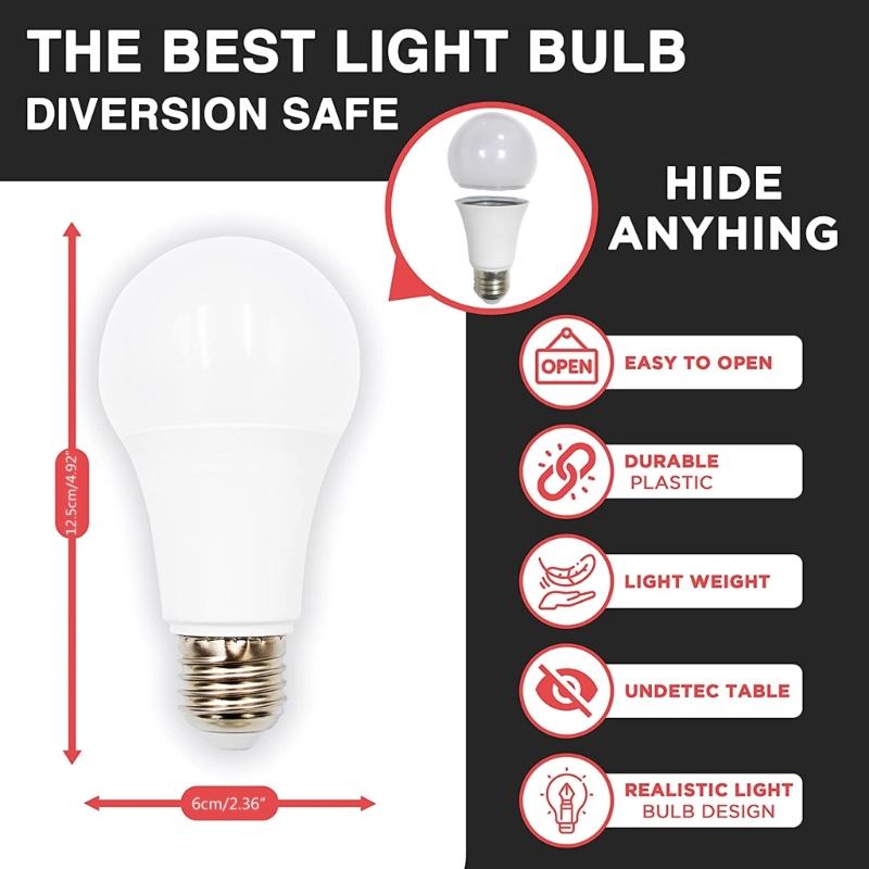 Hidden Light Bulb Storage Light Bulb Fun Simulation Gift Packaging Light Bulb Jewelry Storage Compartment Light Bulb