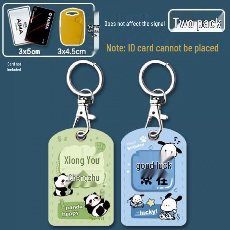 Mini Community Card Case Keychain - ICID Access Protective Sleeve & Bus/Elevator Holder