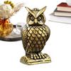 Mini Brass Owl Shaped Storage Rack Ornament Cute Animal Sculpture Home Decorations Retro Owl Table Centerpieces Decoration