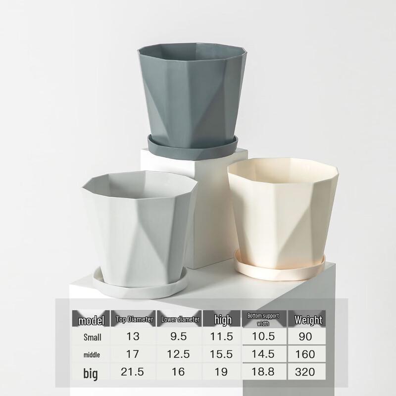 Nordic Style Plastic Succulent Planter