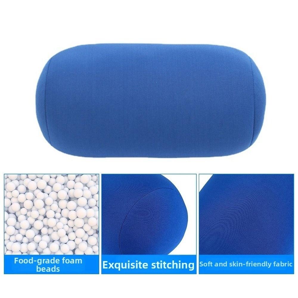Mini Microbead Bolster Tube Pillow Foam Particle Neck Support Pillow New Back Cushion Travel Use