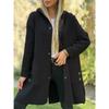 2025 Storm-Ready Hooded Jacket - Single-Breasted Melton Wool Blazer W/ Quilted Lining, Smart Casual Urban Outerwear for Work to Weekend