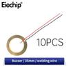 10 buc Buzzer piezoelectric piezo ceramică placă de napolitană diametru 35 mm cu sârmă 35 mm Buzzer difuzor