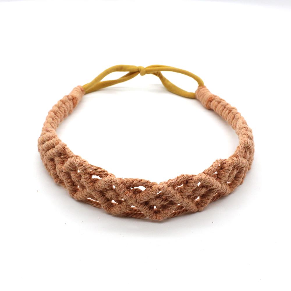 New Hand-Woven Cotton Bohemian Sports Headband - Casual Hair Accessory