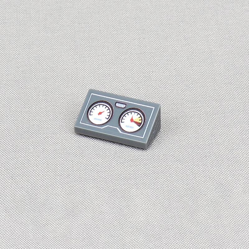 

MOC 10 ШТ 85984 Друковані Подвійні Круглі Точки Годинника Патерн Будівельні Блоки Транспортний Засіб Автомобіль Швидкісний Прилад Аксесуари Іграшки Подарунки