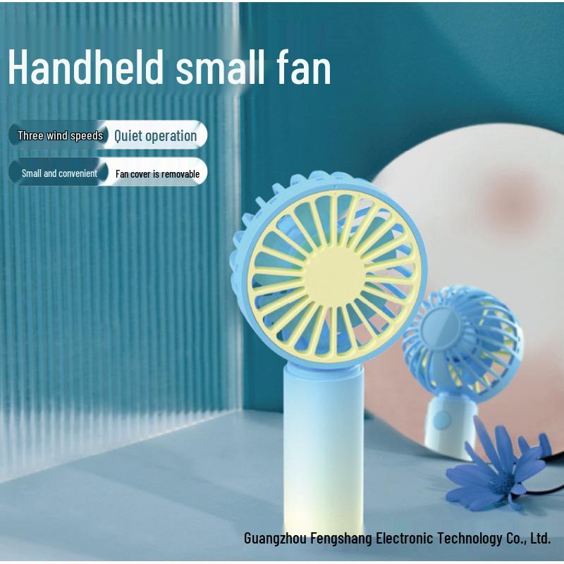 Creative Colorful Mini Handheld Fan: Portable Pocket Fan for Outdoor Use & Gifts