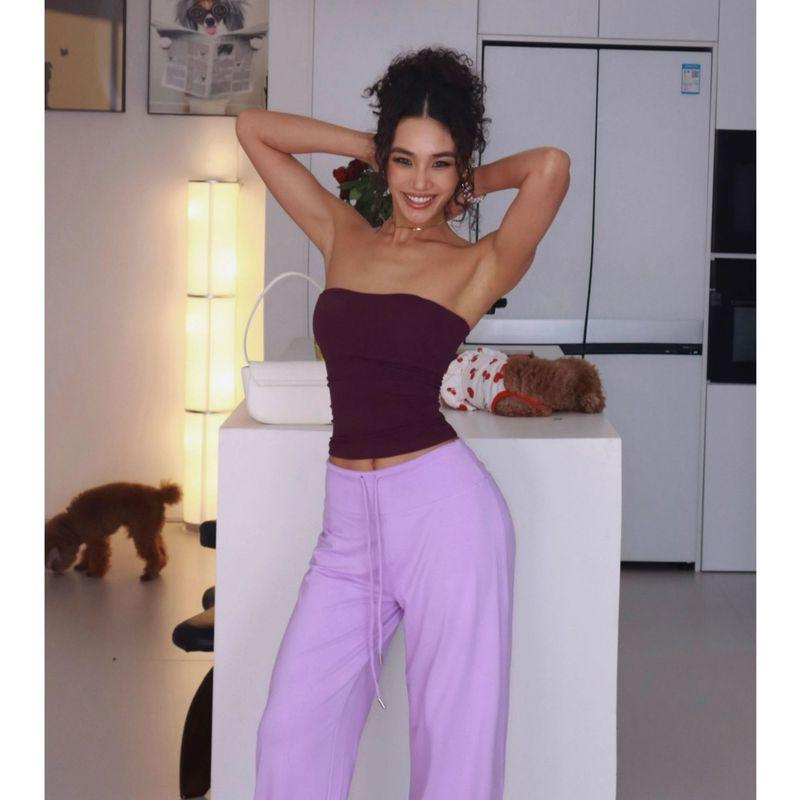 Guangzhou Painted Clothing Co., Ltd. Fashion Style Sexy Tube Top with Chest Pad Vest Female Silm Yoga Pilates