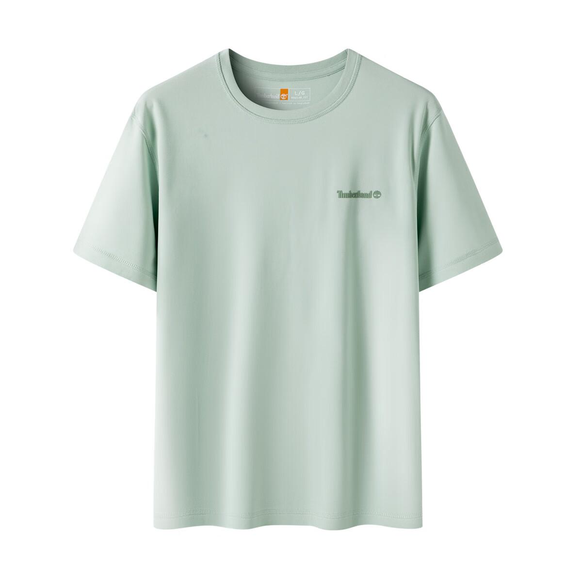 

Timberland Breathable Round Neck Pullover Short Sleeve T-Shirt Men Tops Light-Green A2QB7-ENE L