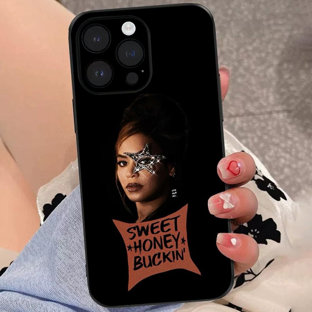 Beyonce COWBOY CARTER Phone Case For iPhone 15,14,13,12,11 Plus,Pro,Max,XR,XS,X,7,8 Plus,SE,Mini Soft Black Cover