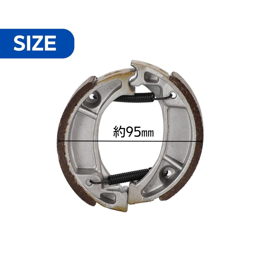 Brake Shoes Honda Dio AF18 AF27 AF34 Front Rear Set of 2 (Brake Shoes)