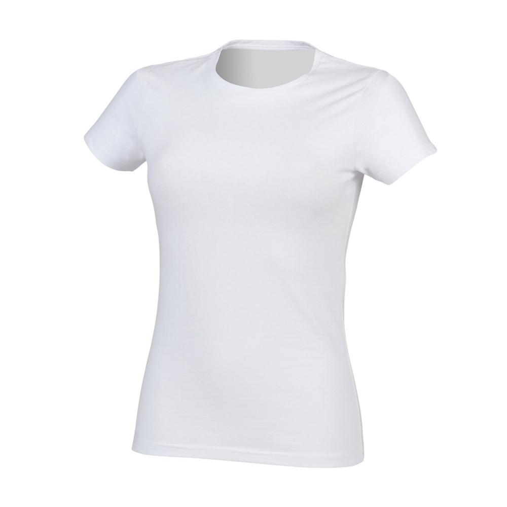 SF Womens/Ladies Feel Good Stretch V Neck T-Shirt