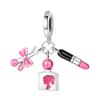 S925 Silver Pink Aesthetic DIY Bracelet Kit With 925 Silver Charms Beads And Pendants For Girls
