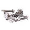 10pcs Serrated Locking Face Flange Bolts Cap Washer Head Serrated Flange Bolts Vehicle Protection