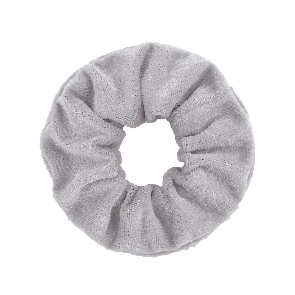 1 stuks Effen Kleuren Fluwelen Haar Scrunchies Dames Meisjes Paardenstaart Houder Hoofdband Elastische Haarbanden Haaraccessoires