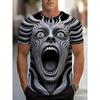 Summer Men's 3D Printed Crew Neck T-Shirt