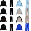 Herren Übergroßes Lässiges Windbreaker Jacke Hose Set Atmungsaktives Netz Bestickte Sportbekleidung