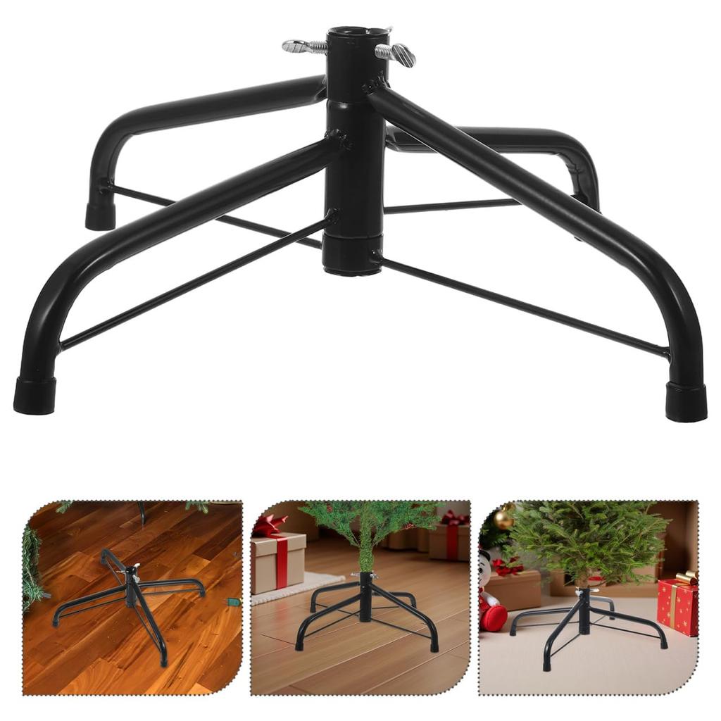 Lurrose Foldable Iron Christmas Tree Christmas Tree Artificial Tree Stand, Accessory, Stand, 35cm/45cm