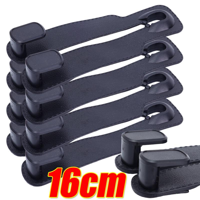 Car Interior Hook Autos Headrest Storage Hanger Cars Seat Back Leather Hook Stylish Design for Handbag Purse Coat Anti-Scratch