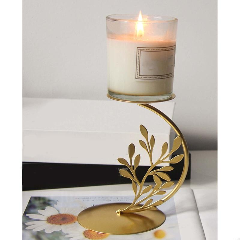 62KD Elegant Metal Rotating Stand Candlestick for Dinner Centerpieces Decors