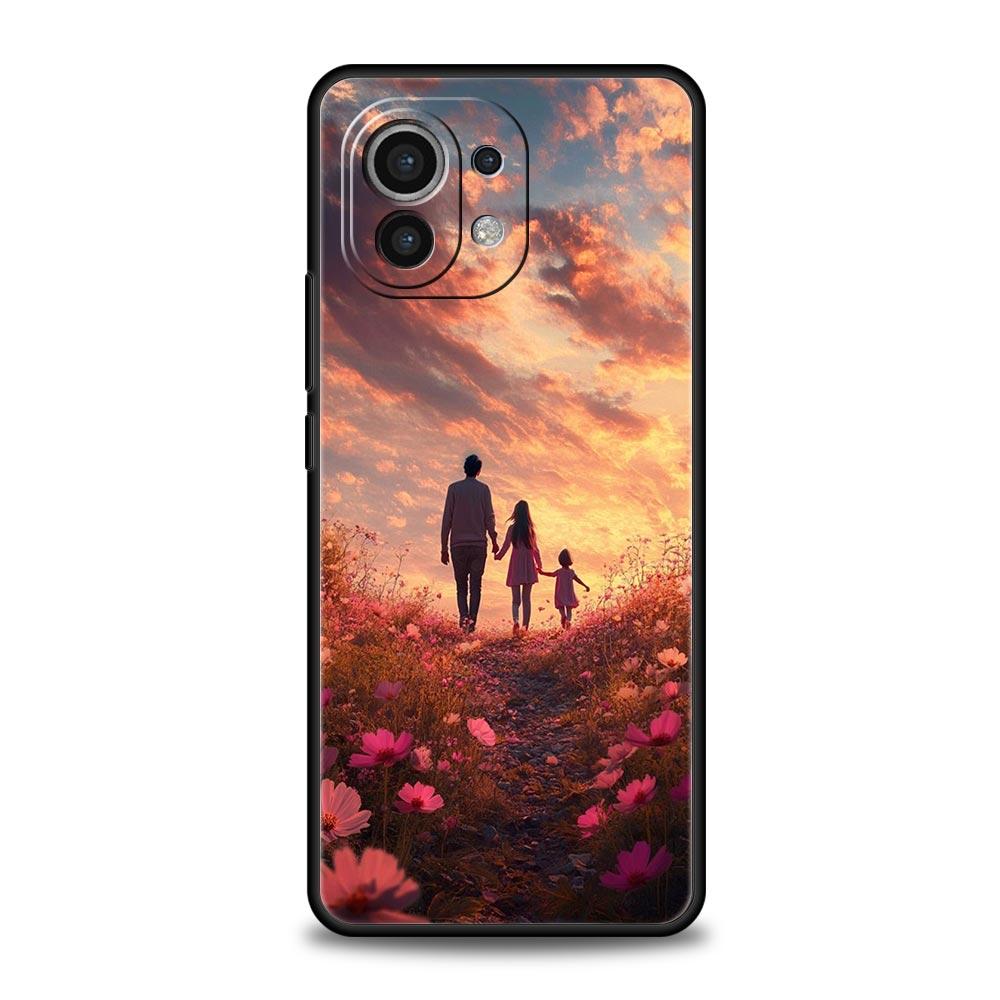 

A Family Of Three Phone Case Cover for Xiaomi Mi 17 Pro Max 15 14 13 12 11 Ultra 15T 14T 13T 12T 11T Pro Lite Soft TPU Shell Bag Xiaomi 13T Pro
