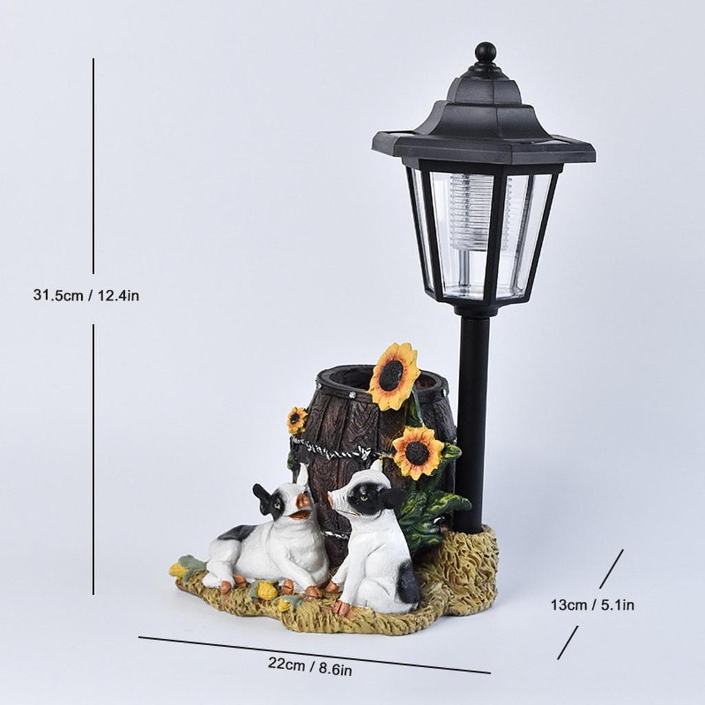 Solar Light Statue Decor Garden Lights Creative Gift Outdoor Decoration Outdoor Solar Lights for Patio Lawn Flowerpot Pathway