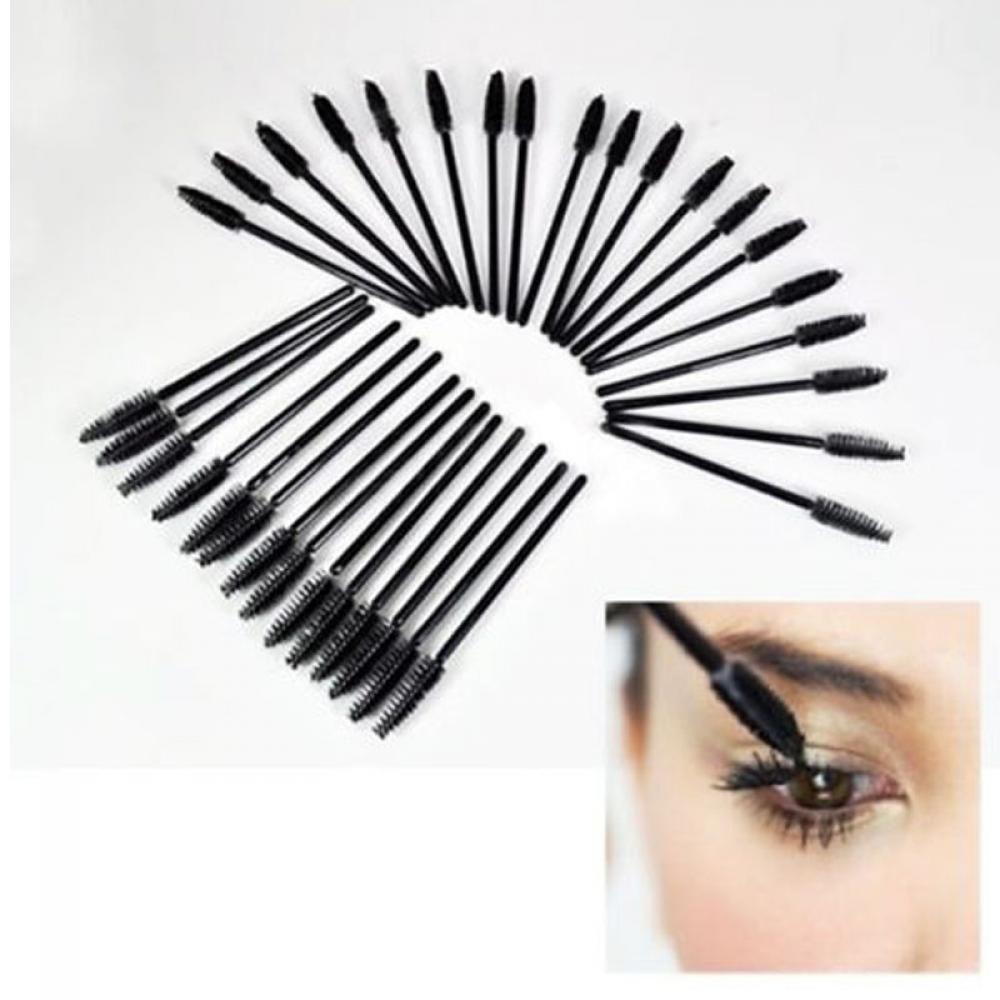 50pcs Mini Beauty Cosmetic Disposable Eyelash Brushes Mascara Wands Lip