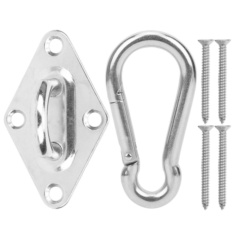 2 Set Stainless Steel Stainless Steel Hanging Buckle M8 Heavy Duty Wall Mount  Outdoor Swing