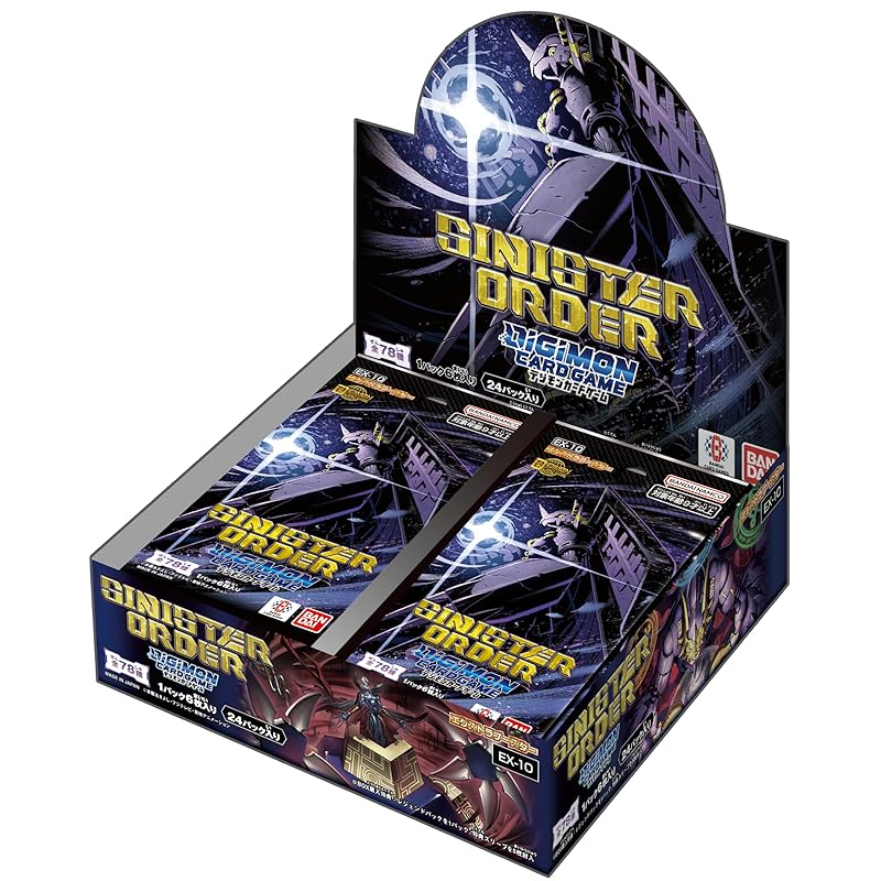 BANDAI Digimon Card Game Extra Booster SINISTER ORDER [EX-10] (BOX) 24 Packs