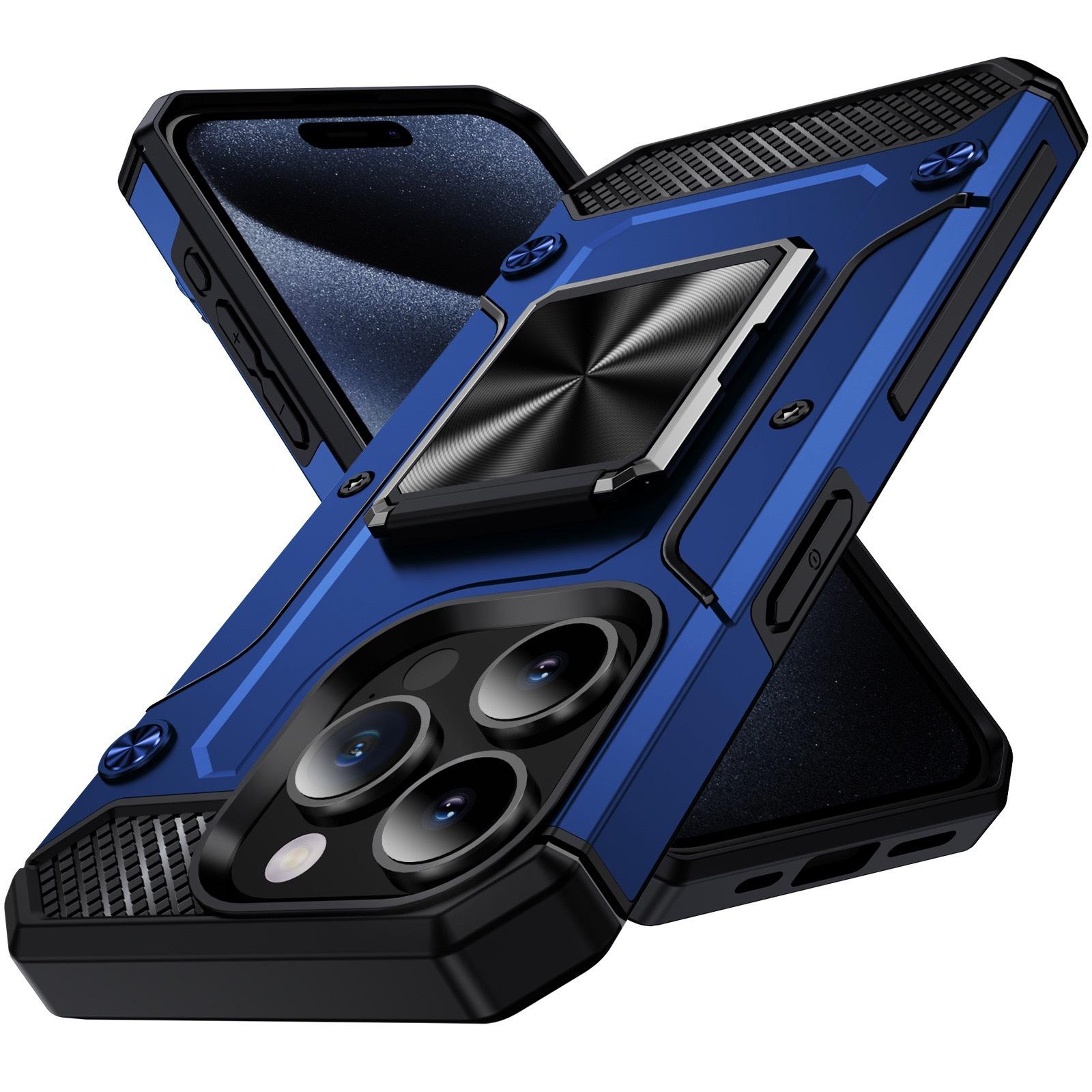 

Applicable To IPhone 15 Mobile Phone Case Invisible 360° Rotating Bracket 14Pro Full-inclusive Anti-fall Hard Case Apple 12ProMax