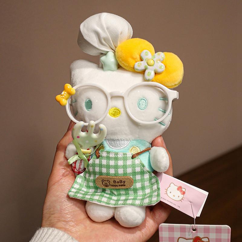 Hellokitty Plush Toys 15Cm Kitty Cat Stuffed Pendant Keychain Kawaii Toys Hobbies Collection Decor Toys Adorably Birthday Gifts