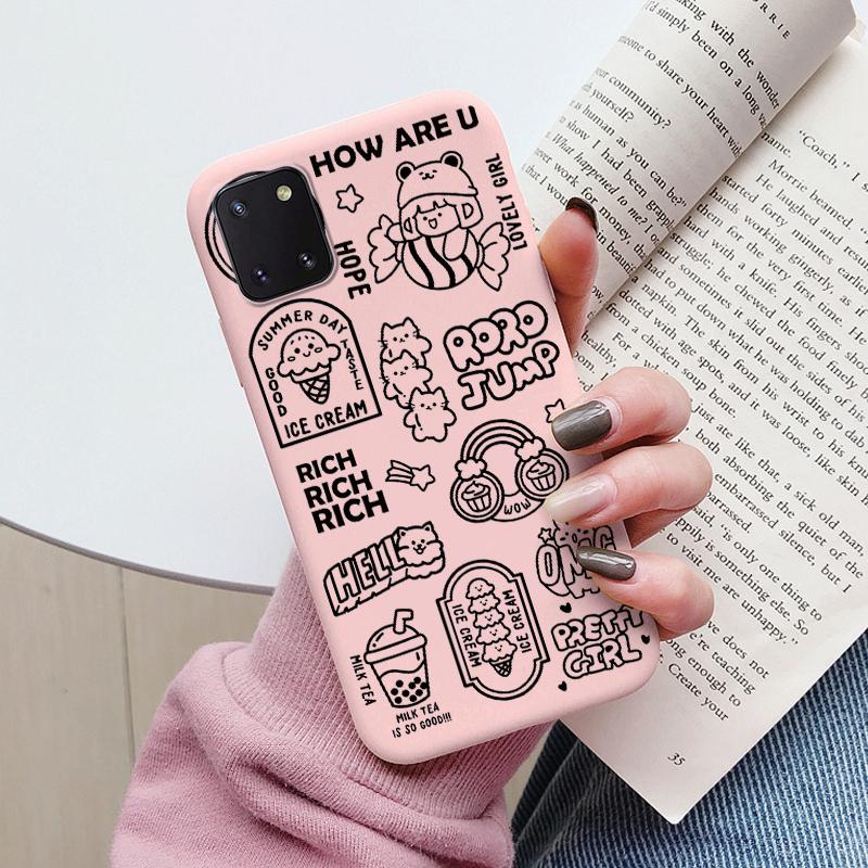 Cute Painted Cover For Samsung Galaxy Note 10 Lite Case Soft Cover TPU Funda Soft Bumper For Samsung Note10 Pro Sunflower Daisy
