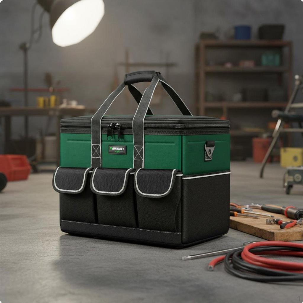 Electrician Tool Bag WearResistant Heavy Duty Shoulder Strap Included for Electricians,