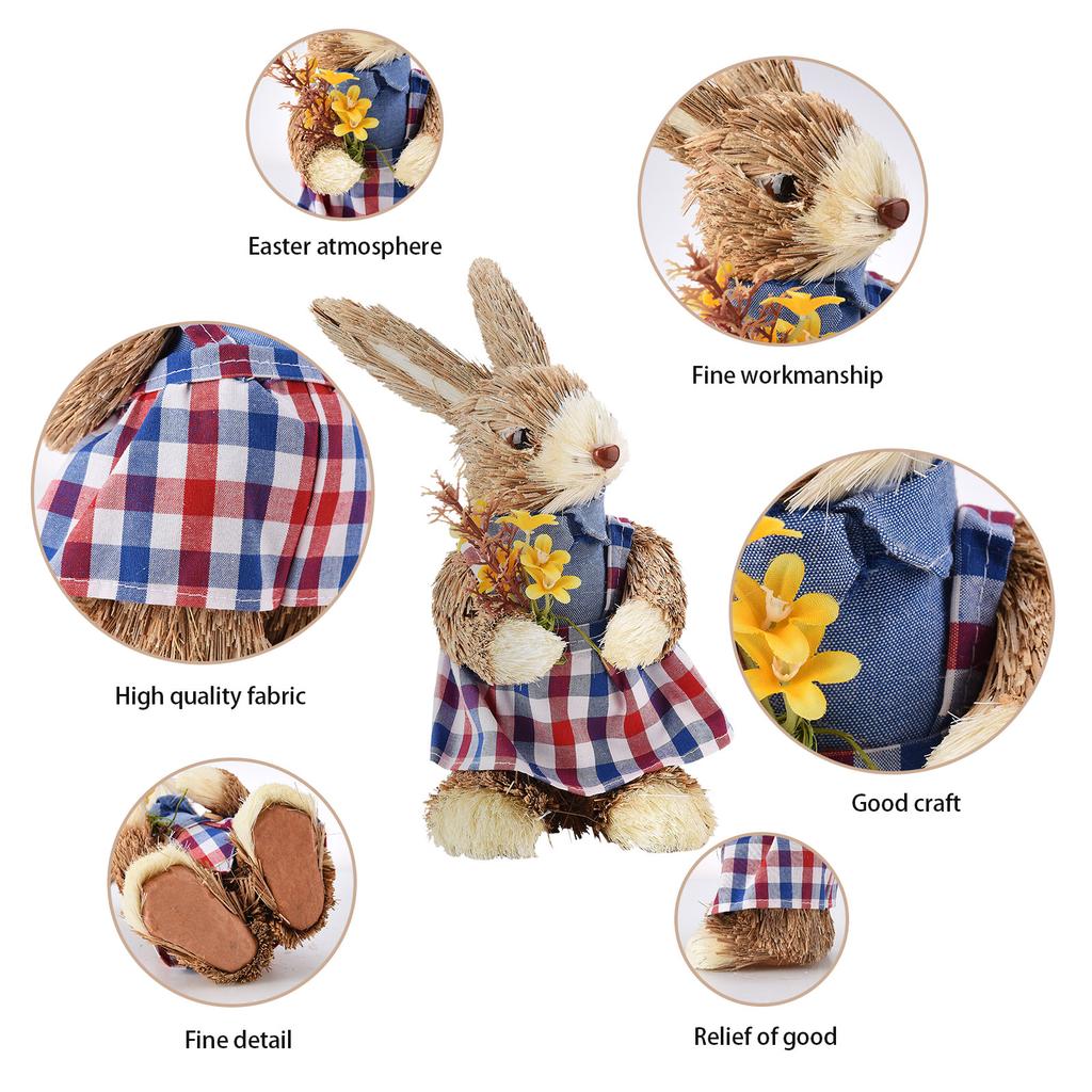 Coda di gatto Eco-Friendly Colori vivaci Realistico Durevole Figurina Coniglietto di Pasqua