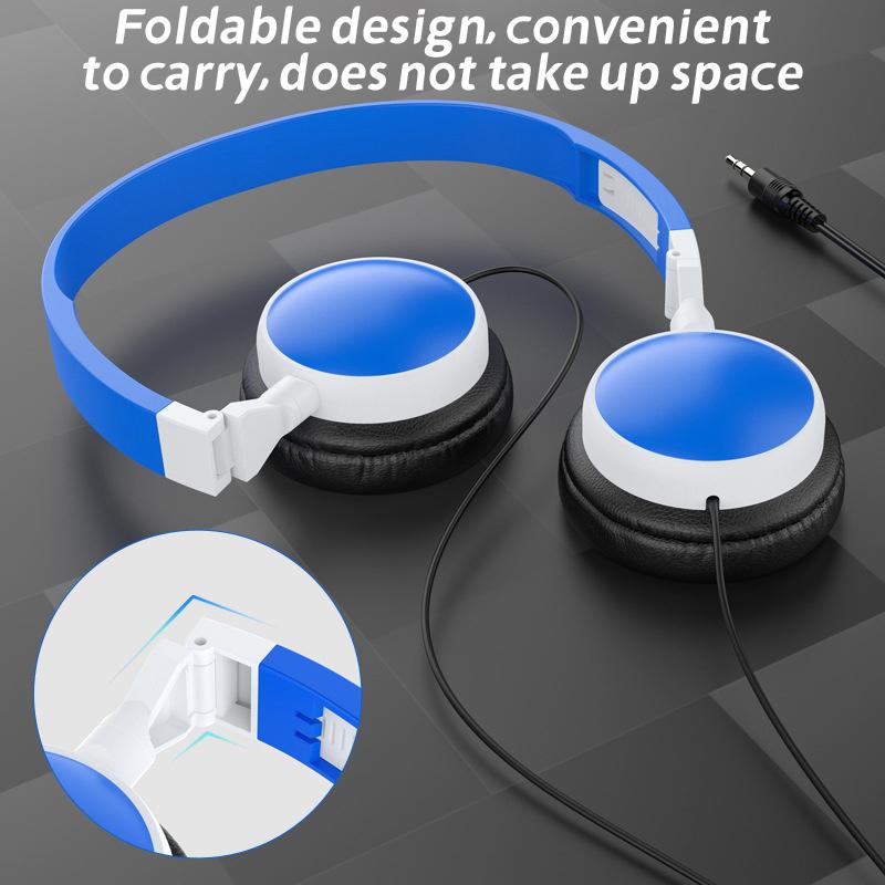 Subwoofer Kabelgebundenes Gaming-Headset Hifi-Klangqualität Faltbar Tragbar 3,5-mm-Stecker Kopfhörer für PC-Spielekonsole Alle Smartphones