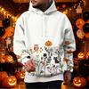 Men's Hoodie with Halloween Print Single Pocket Casual Pullover Top