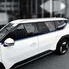 For Kia EV9 6PCS ABS Black Door Window Frame Trim Stripes Exterior Mouldings LHD/RHD