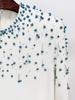 2026 Europäisches & Amerikanisches Designer-Abendkleid mit schweren Perlenverzierungen und langen Ärmeln