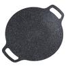 Okrągła patelnia grillowa w stylu koreańskim Aluminiowa nieprzywierająca powłoka z kamienia medycznego Patelnia grillowa do domu Mięsa