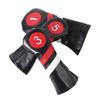 3Pcs Driver/Fairway Wood/Hybrid Club Head Cover Set Leather Golf-Club Headcovers Portable Golf Accessories for Women Men