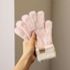 Thickened Winter Gloves Windproof Knitted Gloves Fashion Warm Gloves  Women
