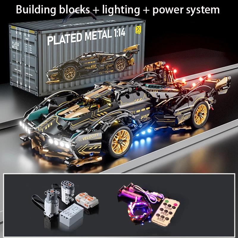 Tecnico da corsa Sport Car Model Building Blocks City Velocità meccanica Veicolo Supercar Mattoni Puzzle Giocattoli Kid Regalo per adulti