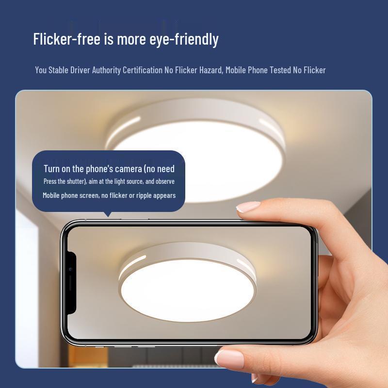 2025 Modern LED Ceiling Light for Bedroom, Study, or Living Room - Round and Simple Design