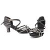 Scarpe da ballo con tacco alto da donna Scarpe da ballo latino Scarpe da ballo da sala indoor con strass con tacco 6/7/9CM