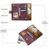 Crossbody Flip Zipper Wallet Leather Phone Case for XiaoMi RedMi Note 14 Pro Plus 14C 13 14C 12 12T 13T Poco X7Pro Lanyard Cover