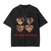 I Love My Boyfriends Sos Washed T Shirt Man Sos YK Fun Casual T Shirts Summer ONeck Hippie Tees Printed Oversized Tops